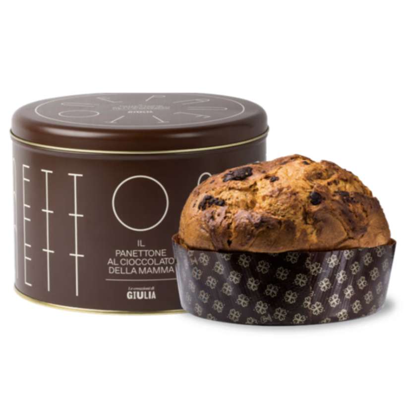 Panettone au chocolat, Le creazioni di Giulia (750 g - Boîte metallique)