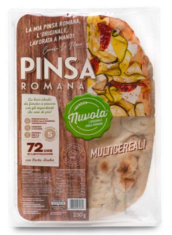 Pâte à pizza artisanale "Pinsa Romana" Nuvola Multicéréales, Di Marco (x2, 230 g, le 2ème a - 50% ! )