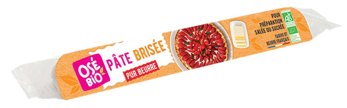 Pâte brisée pur beurre BIO, Osé Bio (250 g)