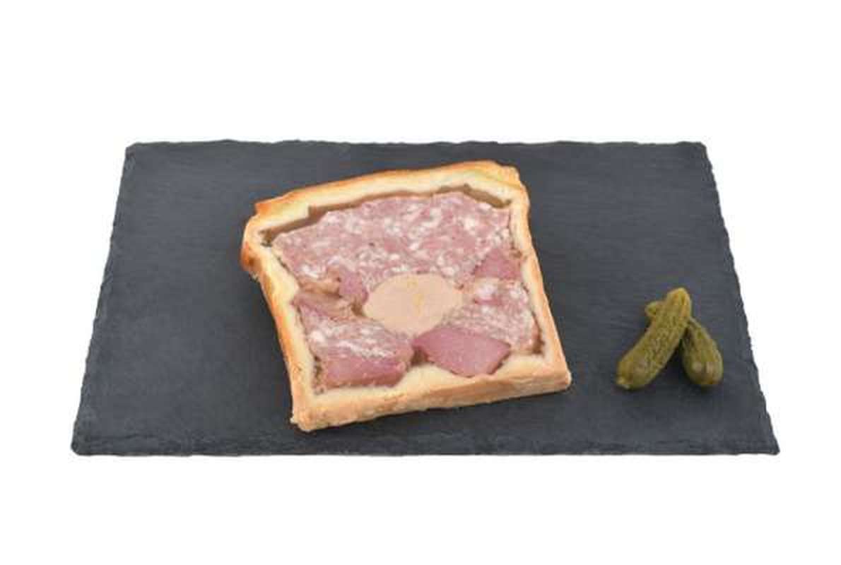 Pâté en croûte charcutier au foie gras, Maison Conquet (environ 150 g - 200 g)