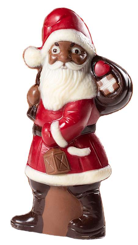 Père Noël chocolat au lait 14 cm, Genaveh (x 1) | La belle vie Père Noël chocolat au lait 14 cm, Genaveh (x 1) | La belle vie