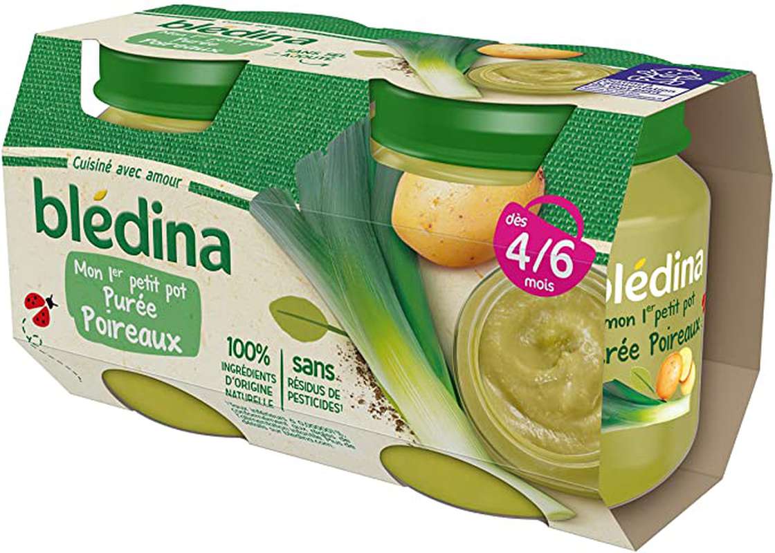 Mon 1er Petit Pot Puree Poireaux Des 4 6 Mois Bledina 2 X 130 G La Belle Vie Changez Votre Vision Des Courses