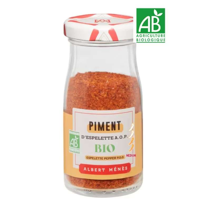 Piment d'Espelette AOP BIO, Albert Ménès (40 g)
