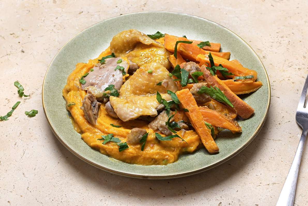 Pintade & purée de patate douce, Frichti (413 g)