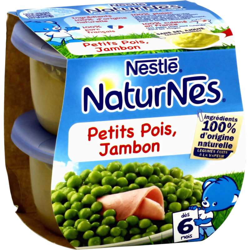 Petits Pois Jambon Des 6 Mois Naturnes Nestle 2 X 0 G La Belle Vie Changez Votre Vision Des Courses