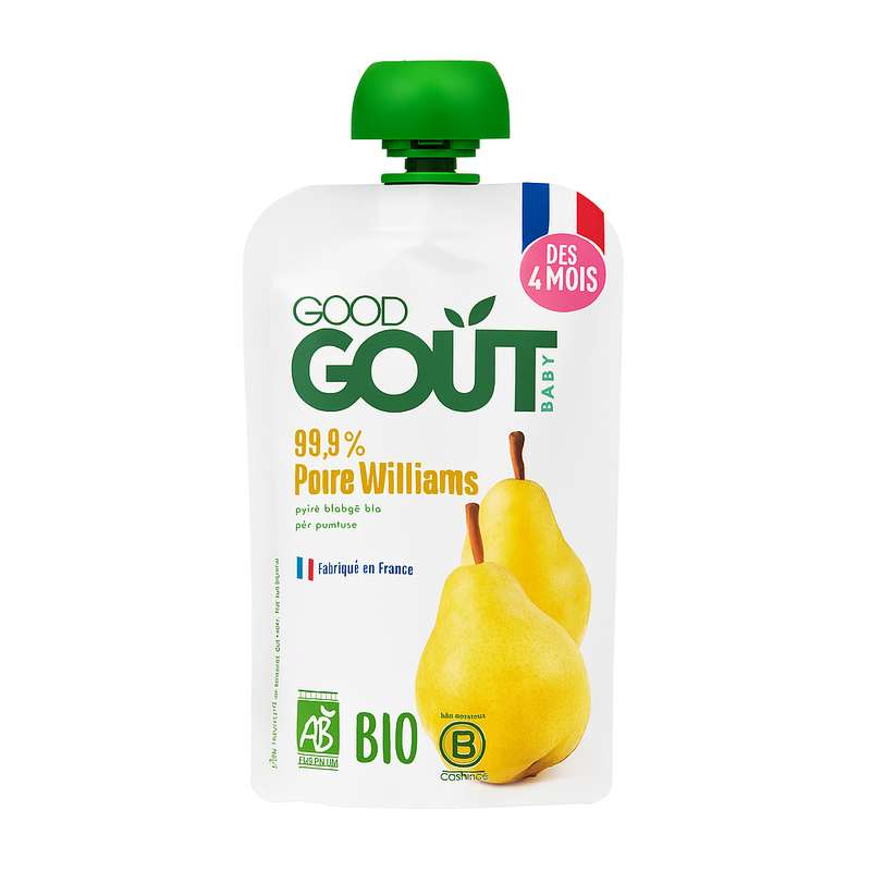 Poire Williams BIO - dès 4 mois, Good Goût (120 g)