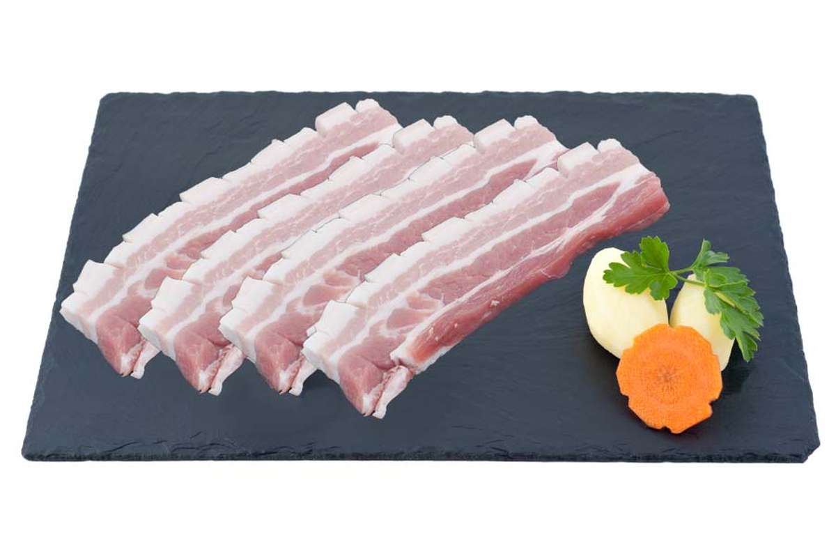 Poitrine de Porc à Griller Tranchée, Maison Conquet (4 tranches, environ 500 - 550 g)