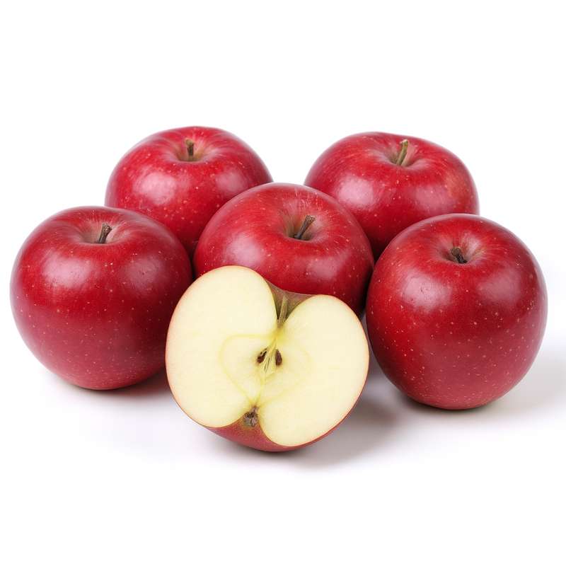 Lot de 6 pommes rouge Akane "nouvelle" BIO du Sud-Ouest - direct producteur (petit calibre), France