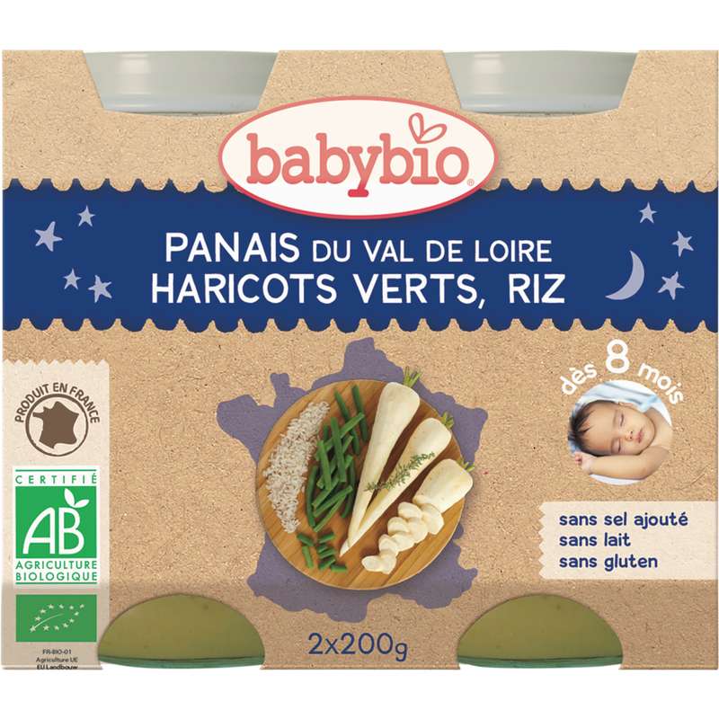 Petit Pot Bonne Nuit Panais Haricots Verts Riz Bio Des 8 Mois Babybio 2 X 0 G La Belle Vie Changez Votre Vision Des Courses