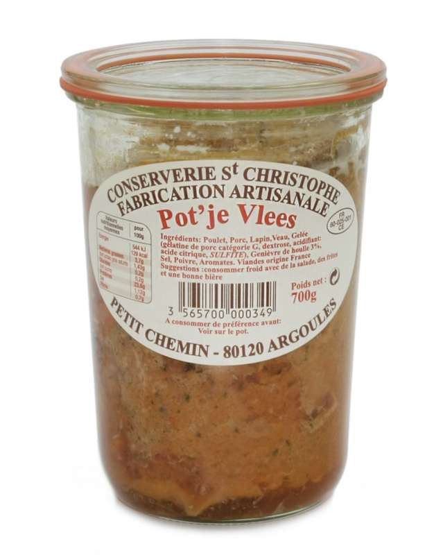 Pot'je vlees au genièvre, Conserverie Saint Christophe (700 g)
