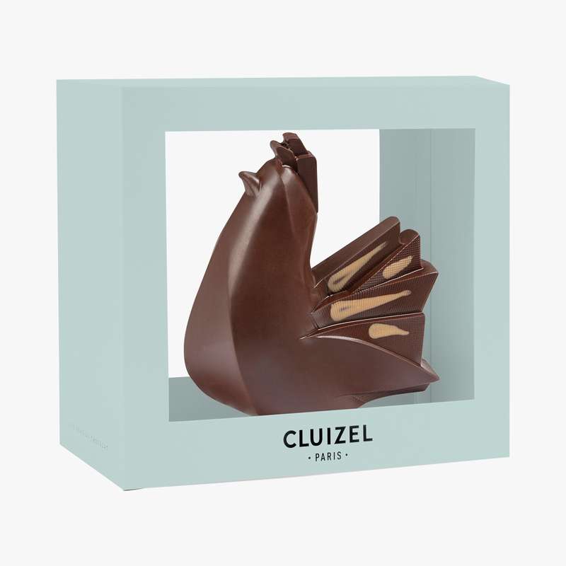 Poule Kayambe noir de cacao 72%, Cluizel (260g)