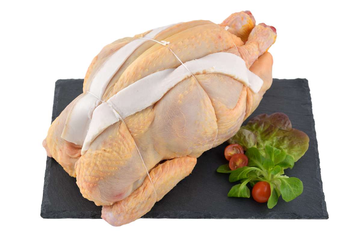 Poulet fermier de l'Aveyron, ferme de Quintard pour Maison Conquet (entre 2 et 2.1 kg)