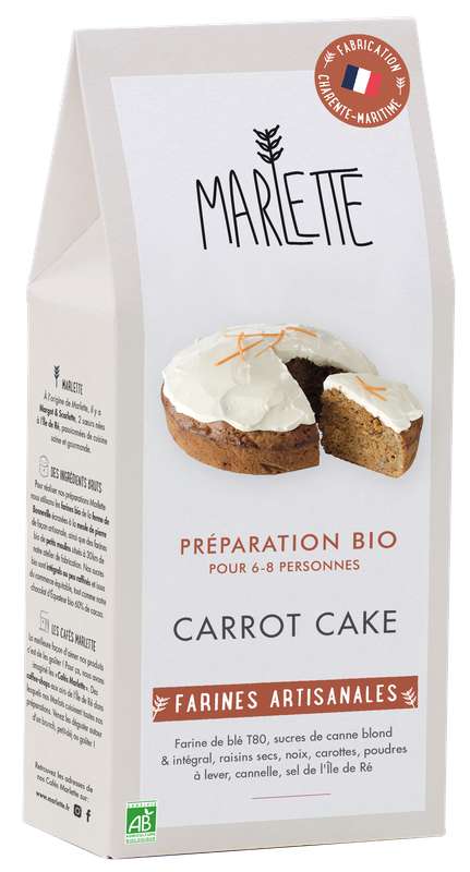 Preparation Carrot Cake Bio Marlette 355 G Bam Courses Vos Courses Livrees En 15 Minutes