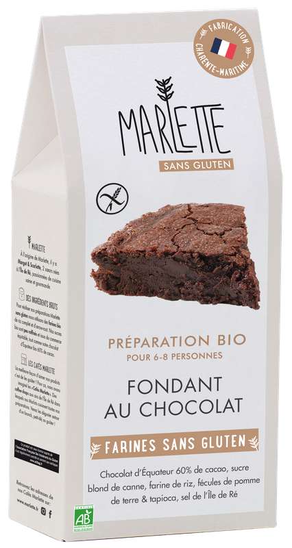Preparation Fondant Au Chocolat Bio Sans Gluten Marlette 3 G Bam Courses Vos Courses Livrees En 15 Minutes