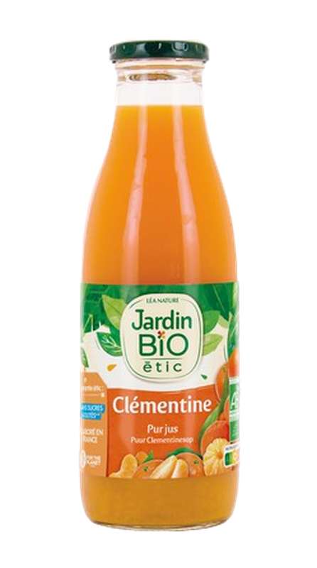 Pur jus de clémentines 100% BIO, JARDIN BIO (75 cl)