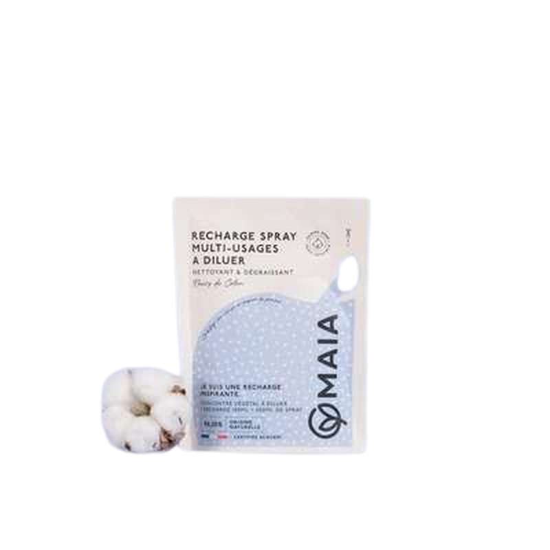 Recharge nettoyant multi-surfaces Fleurs de coton, Maia (500mL)