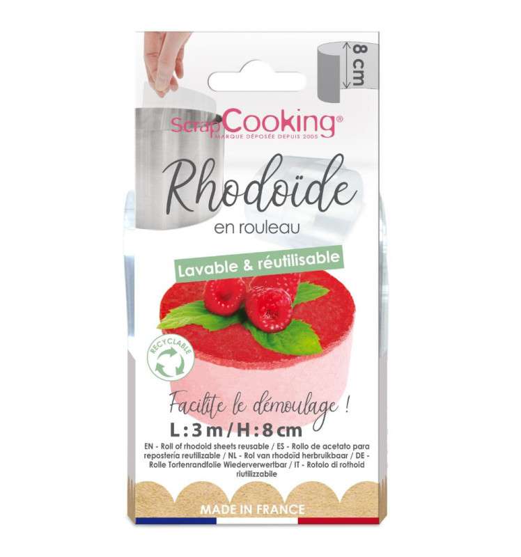 Ruban De Rhodoïde H8cm 3m, Scrapcooking