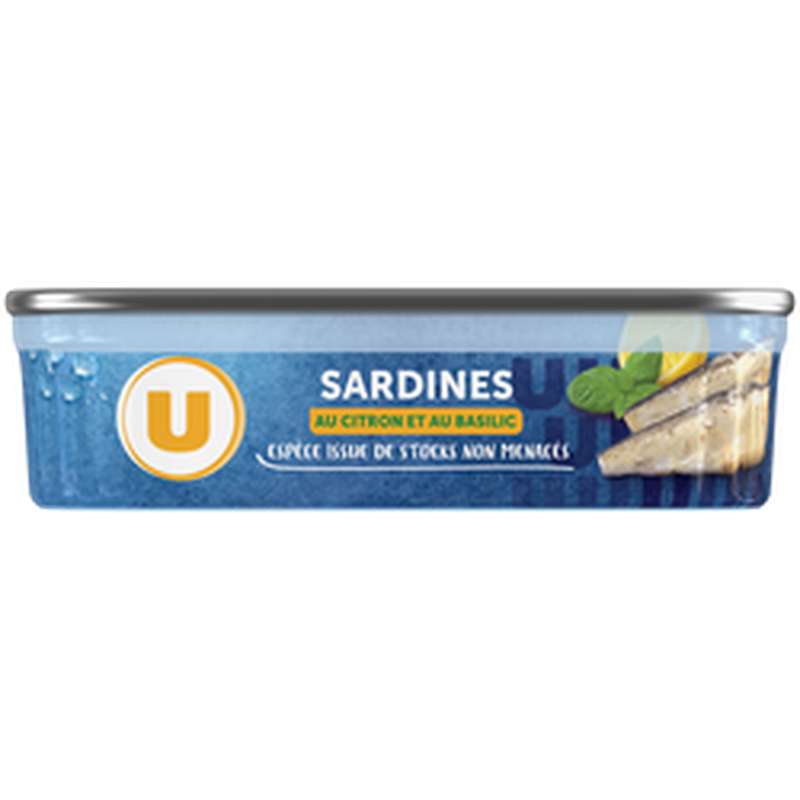 Sardines citron basilic boîte 1/5, U (135 g)