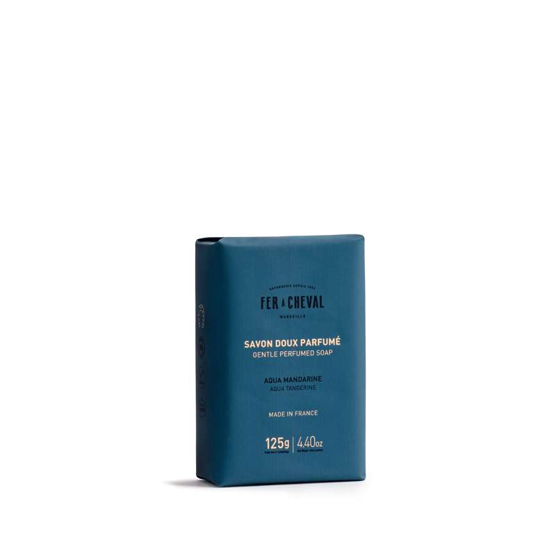 Savon doux parfumé Aqua-Mandarine, Fer A Cheval (125 g)