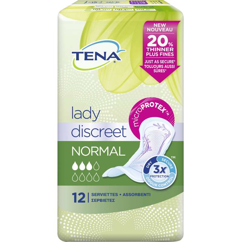 Tena Discreet Ultra Pants – Normal Absorbency, 12-Hour Protection (6 Packs Of 16 = 96 Pants)