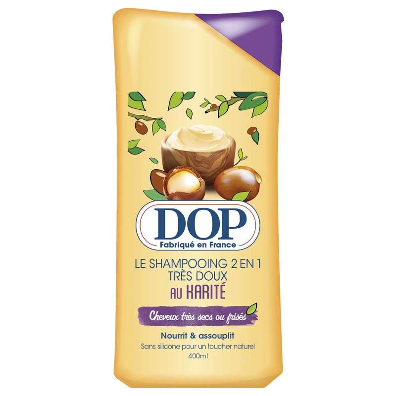 Shampoing Karité Cheveux Secs, Dop (480 ml)