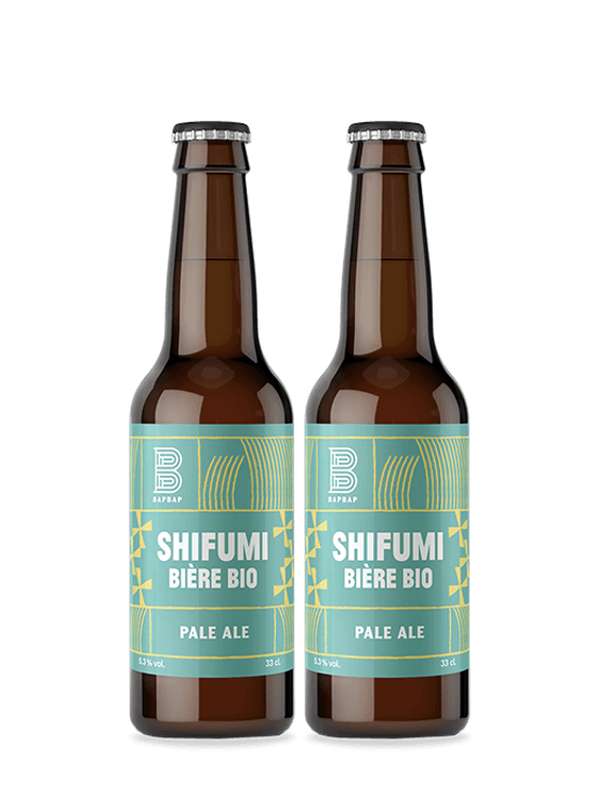 Shifumi Hoppy Pale Ale (citra) BIO, Bapbap (2 x 33 cl) / PROMO 1 achetée, la 2ème à -50%