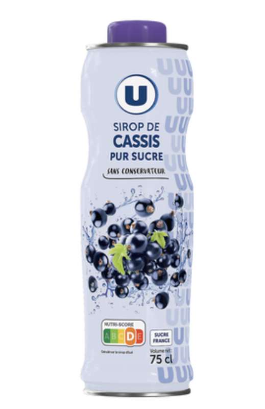 Sirop de cassis, U (75 cl)