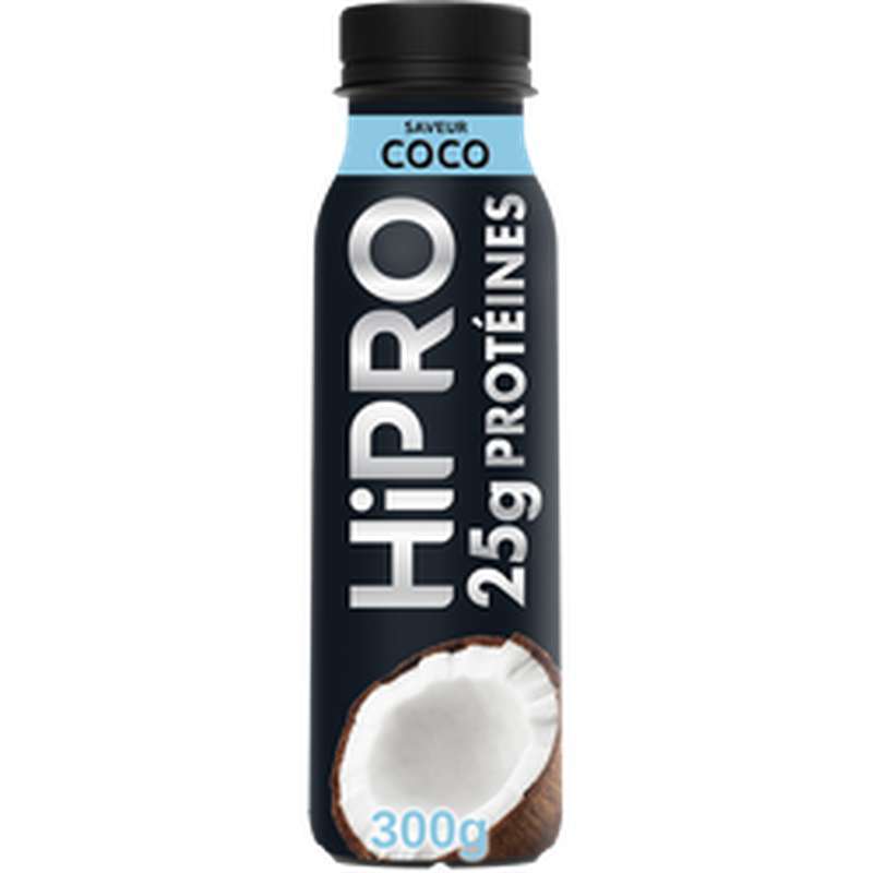 Lot de 2 boissons protéinés saveur coco, Hipro (2 x 300 g)