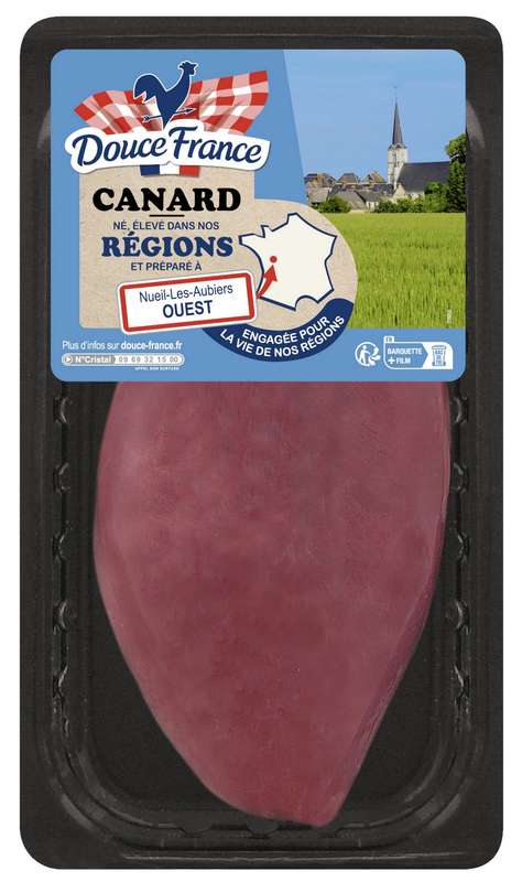 Steak de filet de Canard sans peau, Douce France (x 1, 200 - 250 g)