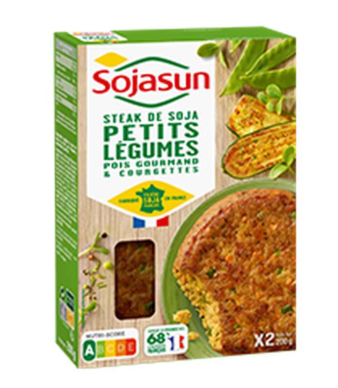 Steak de soja légumes du jardin, Sojasun (x 2, 200 g) La belle vie