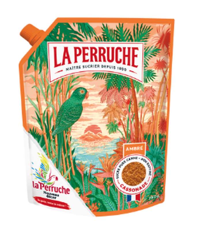 Sucre en poudre cassonade La Perruche, Beghin Say (Doypack 750 g)