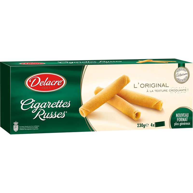 SUPER OFFRE -20% Lot de 3 : Biscuit cigarettes russes L'original, Delacre (3 x 230 g)