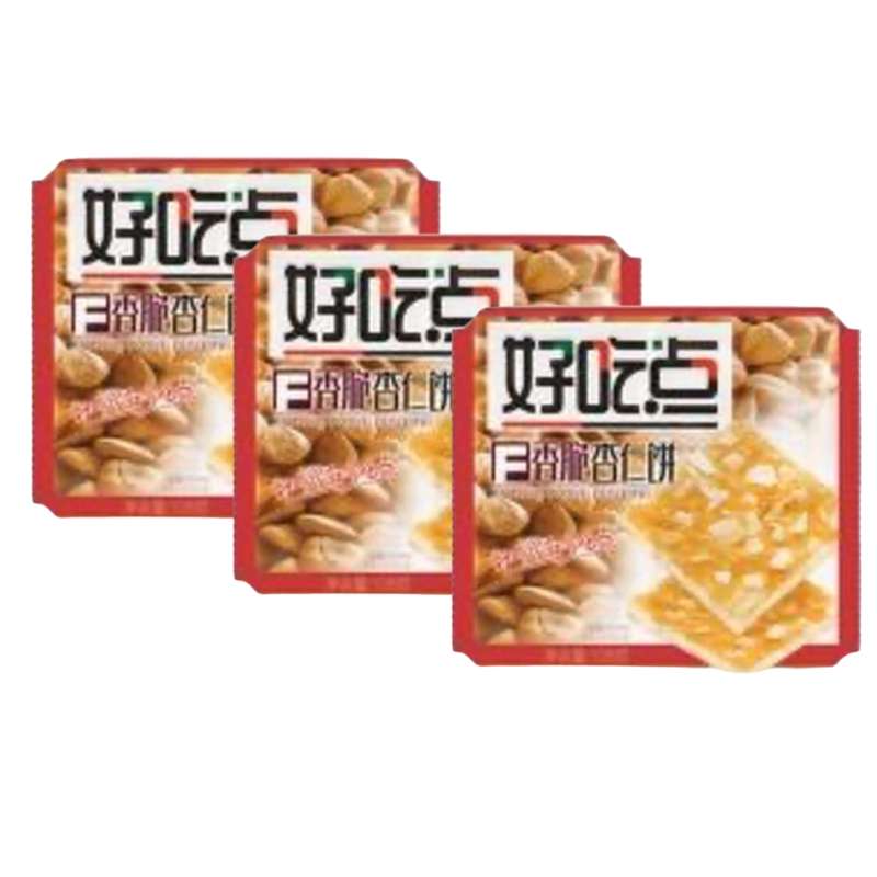 SUPER OFFRE -20% lot de 3 : Biscuits Croquants aux Amandes, Daliyuan Haochidian (3 x 108 g)