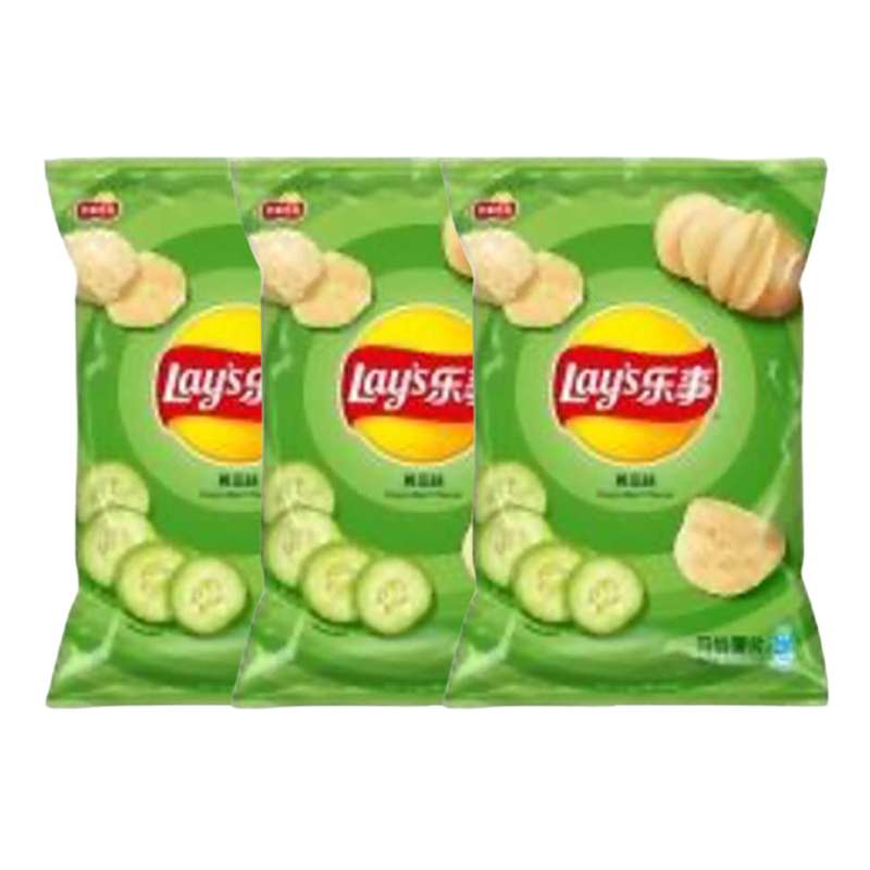 SUPER OFFRE -20% lot de 3 : Chips de pommes de terre saveur de concombre, Lay's (70 g) (x 3)