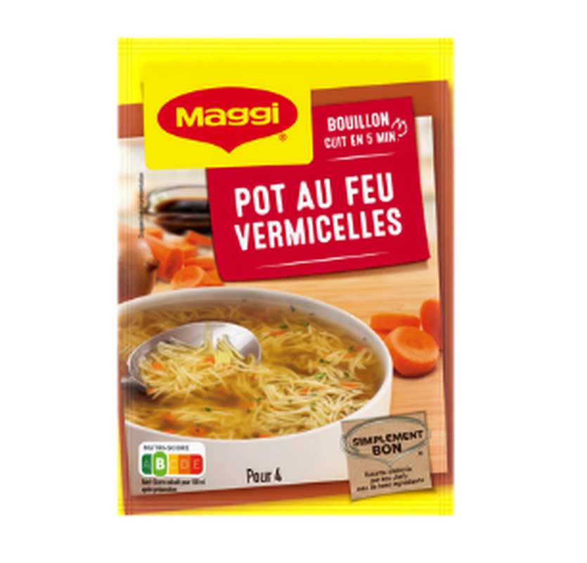 SUPER OFFRE -20% Lot de 3 : Soupe pot au feu vermicelles, Maggi (3 x 1 L)