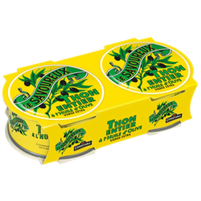 SUPER OFFRE -20% Lot de 3 : Thon entier à l'huile d'olive vierge extra, Le Savoureux (6 x 160 g)