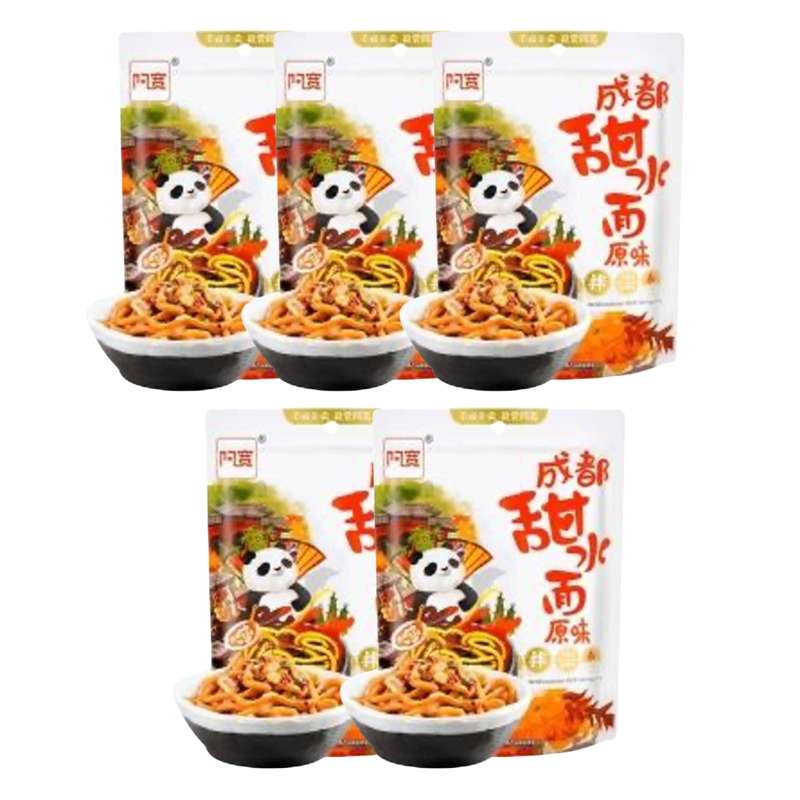 SUPER OFFRE -30% lot de 5 : Chengdu sweet water noodles medium spicy, BAIJIA Akuan (270 g) (x 5)