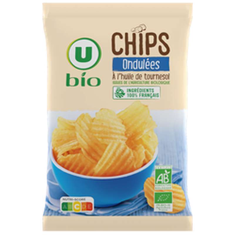 SUPER OFFRE -30% Lot de 5 : Chips paysannes BIO, U (5 x 125 g)