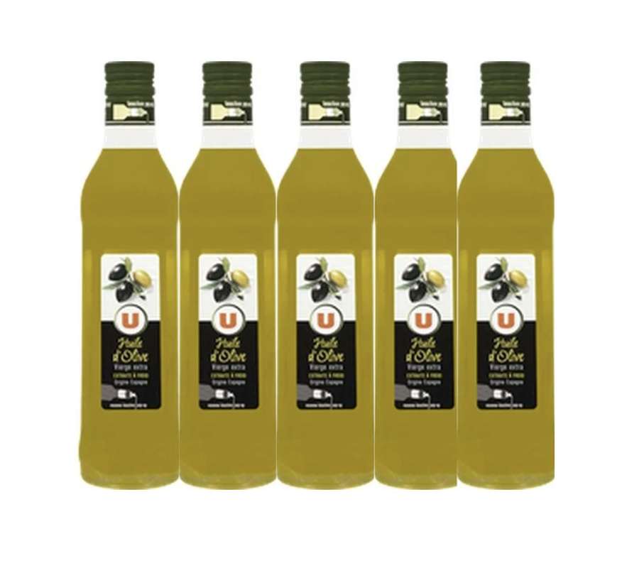 SUPER OFFRE -30% Lot de 5 : Huile D'olive, U (5 x 50 cl)