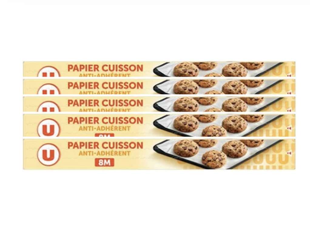 SUPER OFFRE -30% Lot de 5 : Papier cuisson, U (5 x 8 mètres)