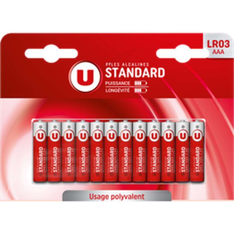 SUPER OFFRE -30% Lot de 5 : Piles AAA / LR3, U (x 60)