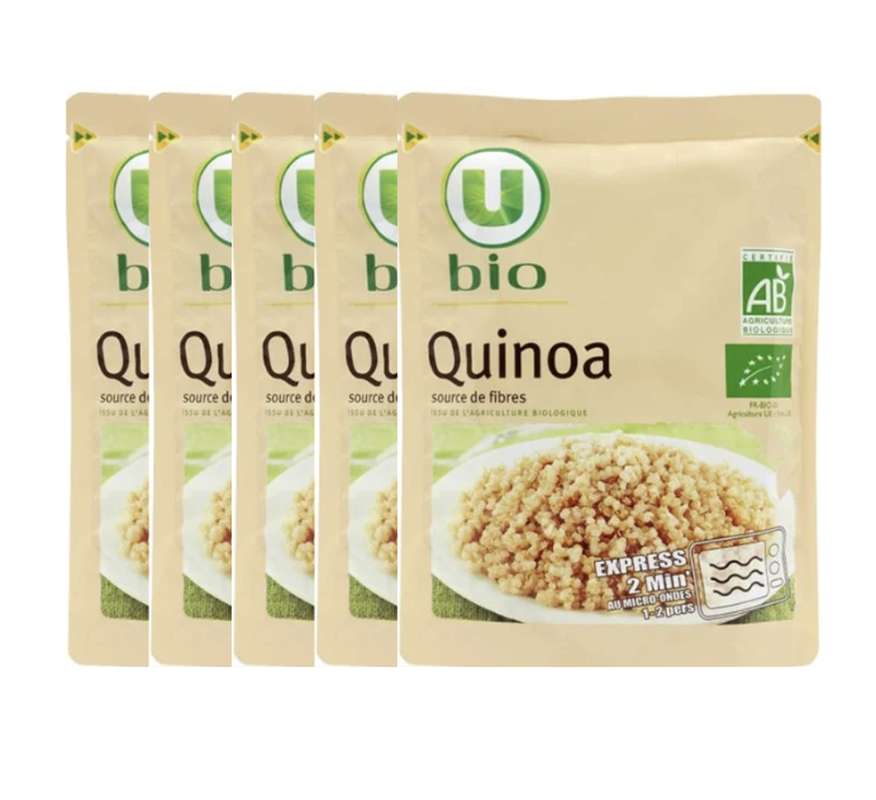 SUPER OFFRE -30% Lot de 5 : Quinoa nature, U BIO (5 x 250 g)
