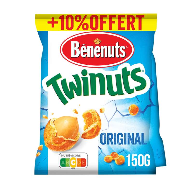 SUPER OFFRE -30% Lot de 5 :Twinuts original, Bénenuts (10 x 150 g )