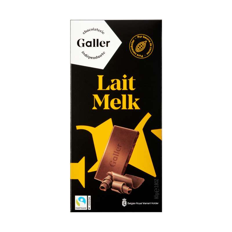 Tablette lait profond, Chocolat Galler (80 g)