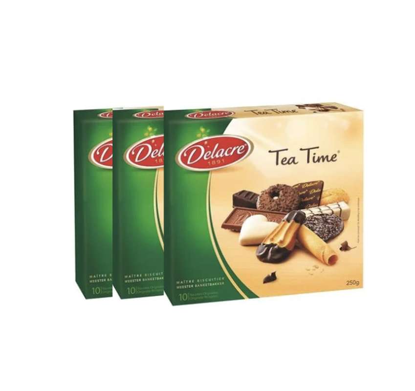 Lot de 3 x Tea Time, Delacre (300 g)