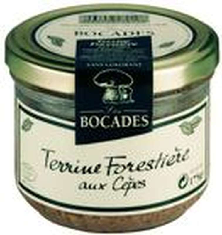 Terrine forestière aux cèpes, Les Bocades (280 g) La Belle Vie