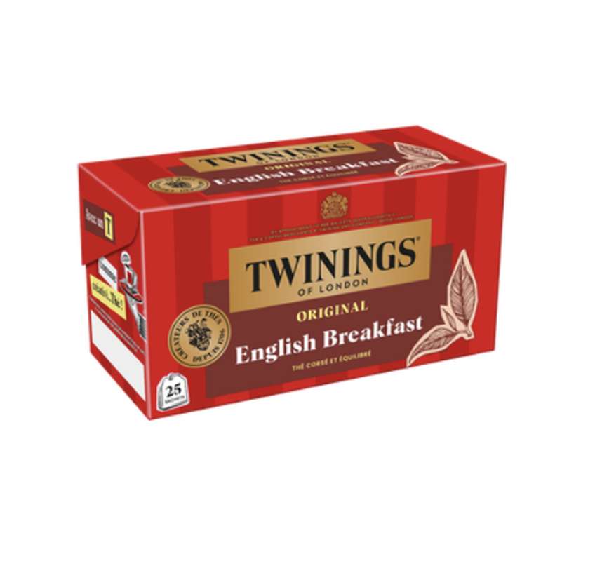 Thé english breakfast, Twinings (x 25 sachets)