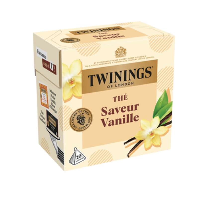 Thé noir saveur vanille, Twinings (20 sachets)