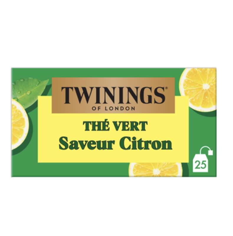 Thé vert citron, Twinings (25 sachets)