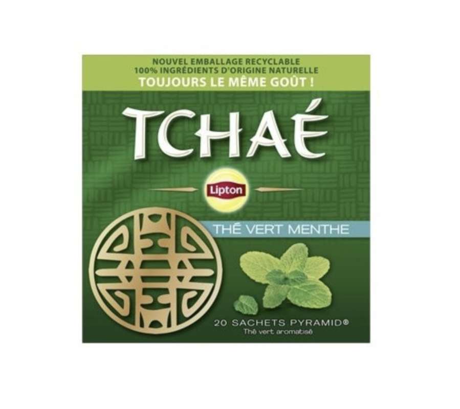 Thé vert menthe tchaé, Lipton (x 20 sachets)